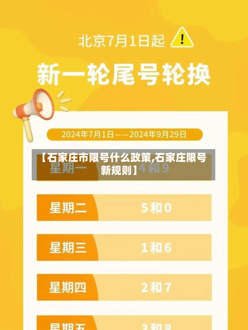 【石家庄市限号什么政策,石家庄限号新规则】-第3张图片