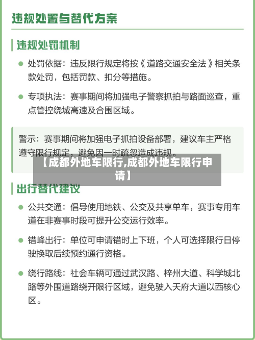 【成都外地车限行,成都外地车限行申请】-第2张图片
