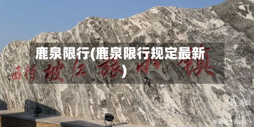 鹿泉限行(鹿泉限行规定最新)-第2张图片