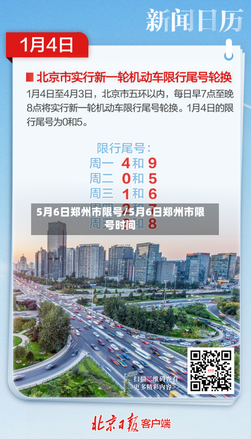 5月6日郑州市限号/5月6日郑州市限号时间