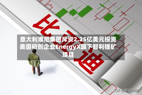 意大利埃尼集团斥资2.25亿美元投资美国初创企业EnergyX旗下智利锂矿项目