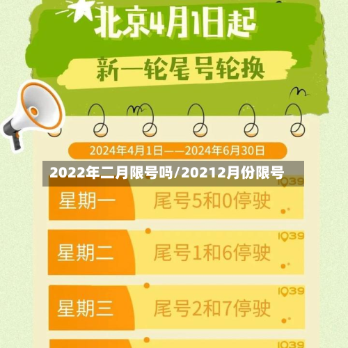 2022年二月限号吗/20212月份限号
