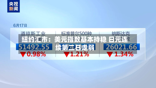 纽约汇市:美元指数基本持稳 日元连续第二日走弱-第2张图片