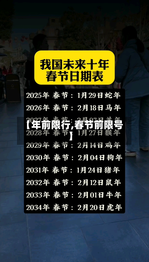 【年前限行,春节前限号】