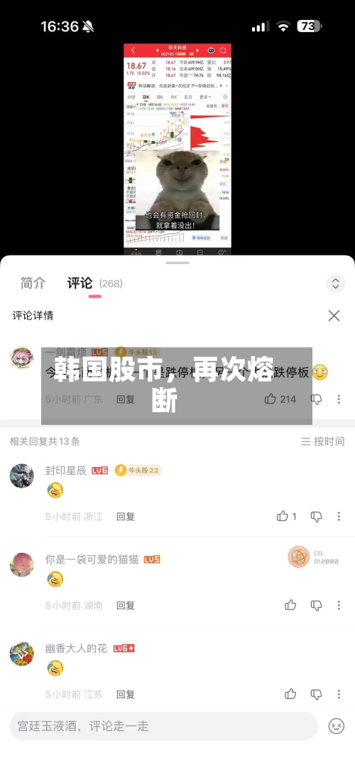 韩国股市，再次熔断