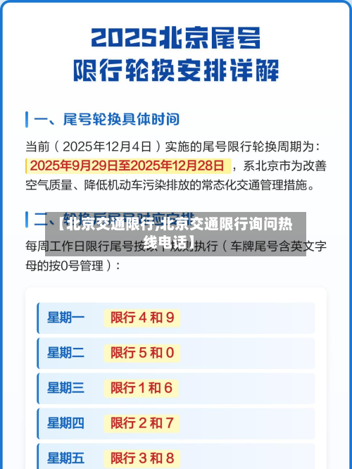 【北京交通限行,北京交通限行询问热线电话】