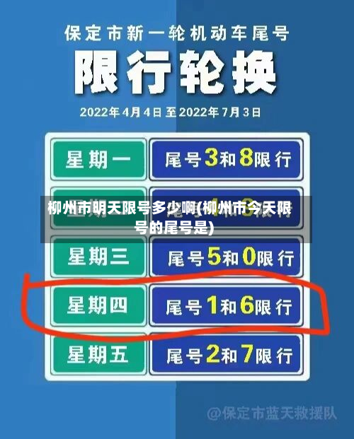 柳州市明天限号多少啊(柳州市今天限号的尾号是)-第2张图片