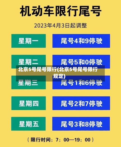 北京5号尾号限行(北京5号尾号限行规定)