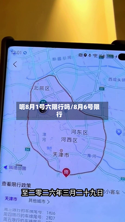呃8月1号六限行吗/8月6号限行