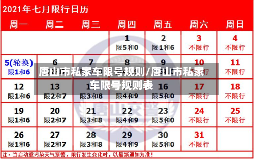 唐山市私家车限号规则/唐山市私家车限号规则表
