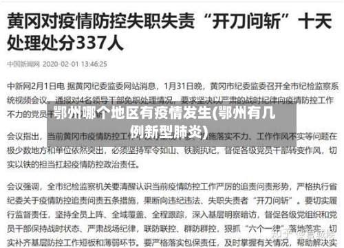 鄂州哪个地区有疫情发生(鄂州有几例新型肺炎)