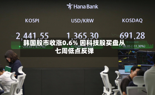 韩国股市收涨0.6% 因科技股买盘从七周低点反弹-第2张图片