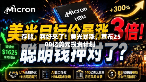存储，利好来了！美光暴涨，宣布2500亿美元投资计划-第2张图片