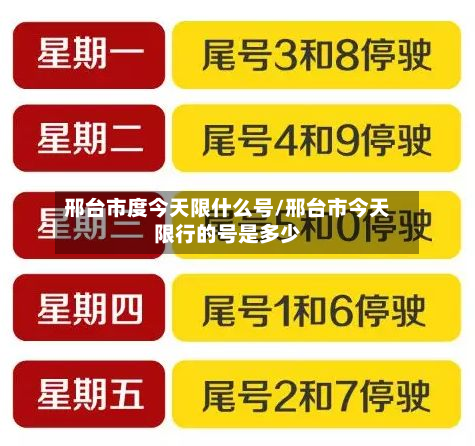邢台市度今天限什么号/邢台市今天限行的号是多少-第2张图片