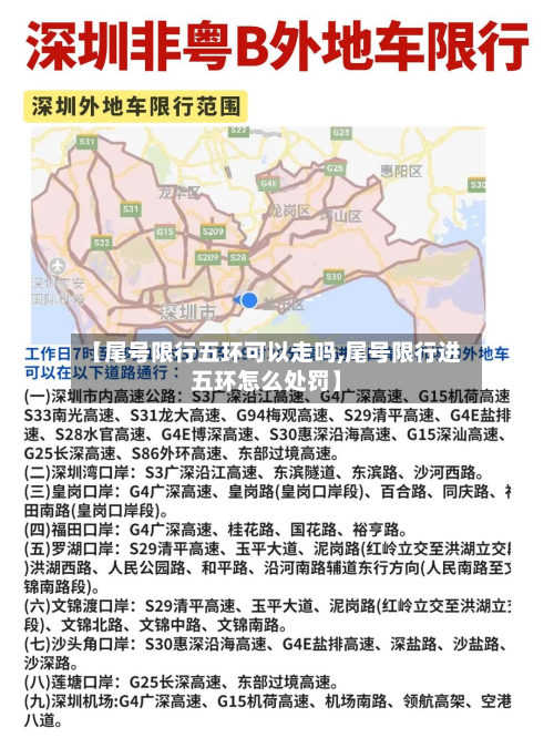 【尾号限行五环可以走吗,尾号限行进五环怎么处罚】