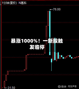 暴涨1000%!一新股触发临停