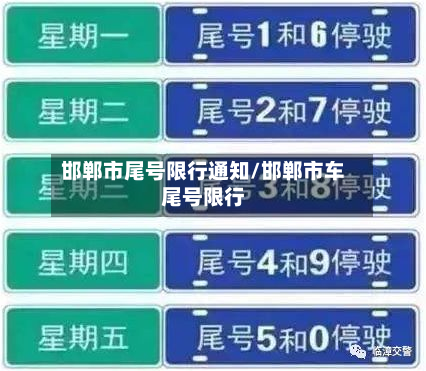 邯郸市尾号限行通知/邯郸市车尾号限行
