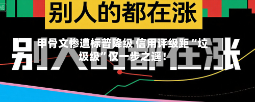 甲骨文惨遭标普降级 信用评级距“垃圾级”仅一步之遥！-第2张图片