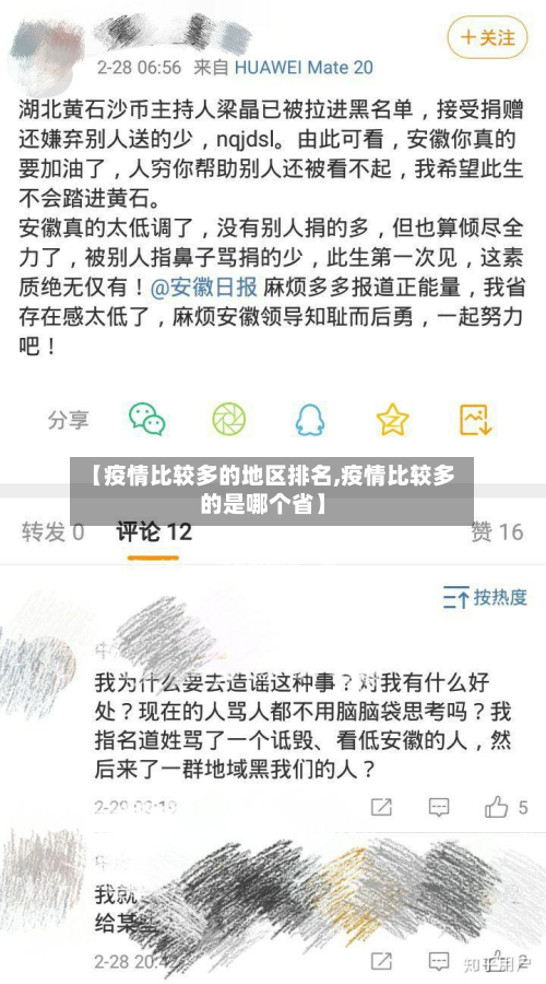 【疫情比较多的地区排名,疫情比较多的是哪个省】