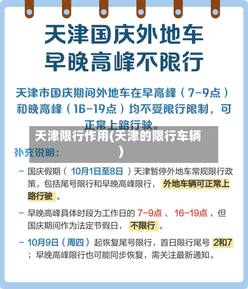 天津限行作用(天津的限行车辆)-第3张图片
