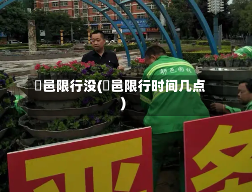 鄠邑限行没(鄠邑限行时间几点)