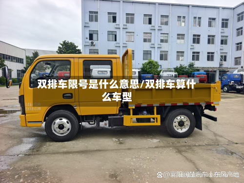 双排车限号是什么意思/双排车算什么车型-第3张图片