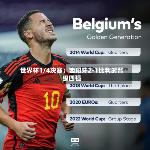 世界杯1/4决赛：西班牙2-1比利时晋级四强-第2张图片