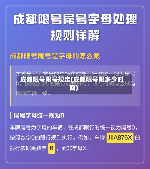 成都限号限号规定(成都限号限多少时间)
