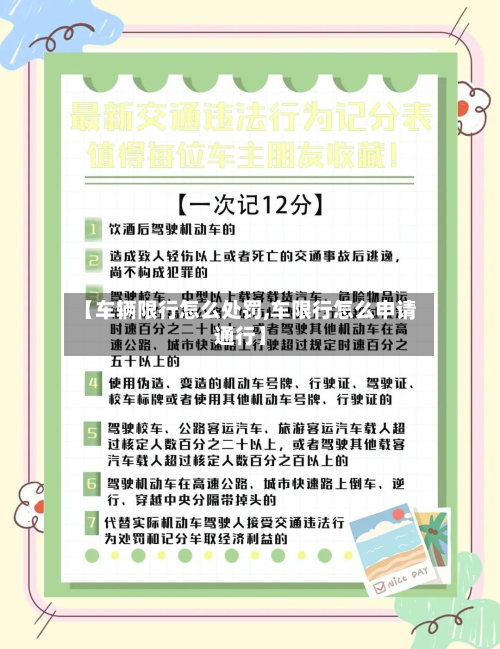 【车辆限行怎么处罚,车限行怎么申请通行】