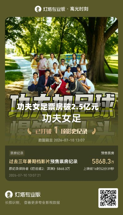 功夫女足票房破2.5亿元-第2张图片