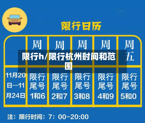 限行h/限行杭州时间和范围-第3张图片