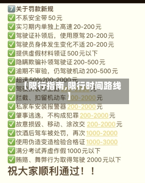 【限行指南,限行时间路线】-第2张图片