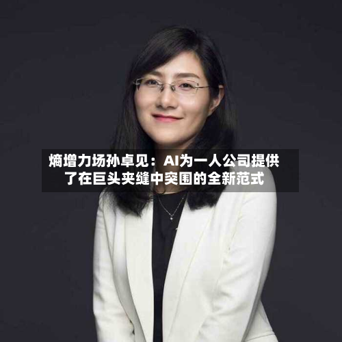 熵增力场孙卓见：AI为一人公司提供了在巨头夹缝中突围的全新范式