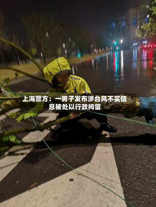 上海警方：一男子发布涉台风不实信息被处以行政拘留-第2张图片