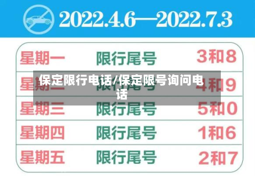 保定限行电话/保定限号询问电话-第2张图片