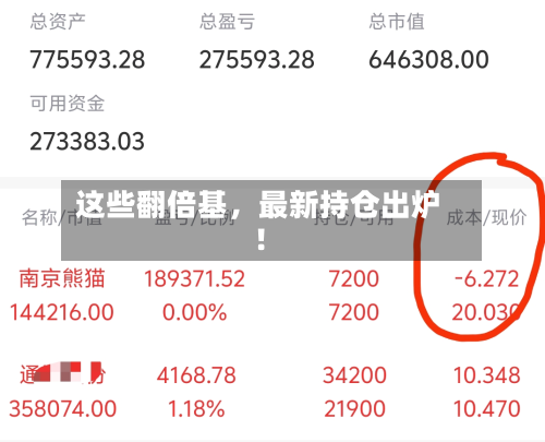 这些翻倍基，最新持仓出炉！