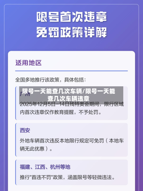 限号一天能查几次车辆/限号一天能查几次车辆违章-第2张图片