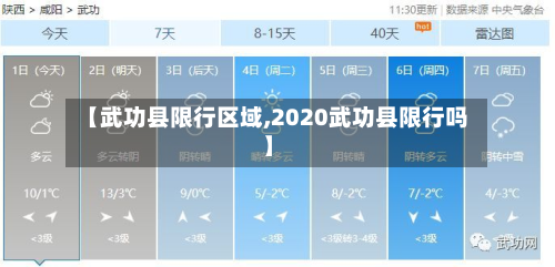 【武功县限行区域,2020武功县限行吗】
