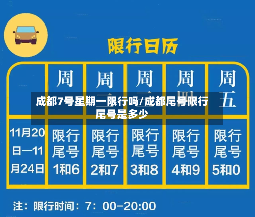 成都7号星期一限行吗/成都尾号限行尾号是多少-第2张图片