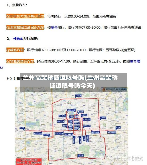 兰州高架桥隧道限号吗(兰州高架桥隧道限号吗今天)-第2张图片