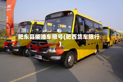 肥东县柴油车限号(肥西货车限行)-第2张图片