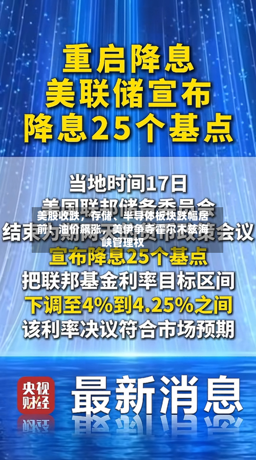 美股收跌，存储、半导体板块跌幅居前！油价飙涨，美伊争夺霍尔木兹海峡管理权-第2张图片