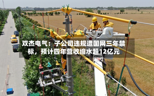双杰电气：子公司违规遭国网三年禁标，预计四年营收缩水超12亿元