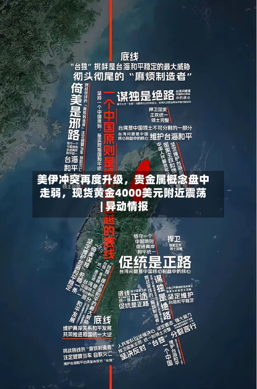 美伊冲突再度升级，贵金属概念盘中走弱，现货黄金4000美元附近震荡 | 异动情报