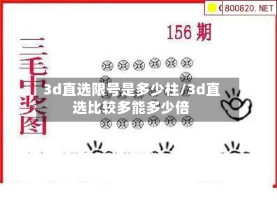 3d直选限号是多少柱/3d直选比较多能多少倍