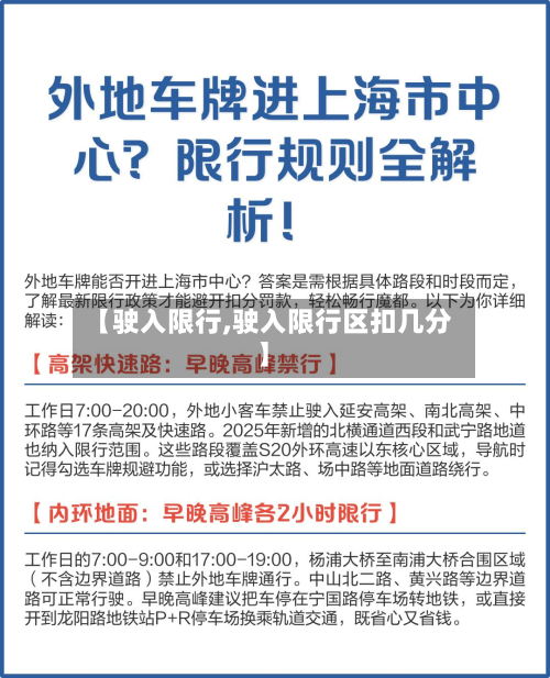 【驶入限行,驶入限行区扣几分】-第3张图片