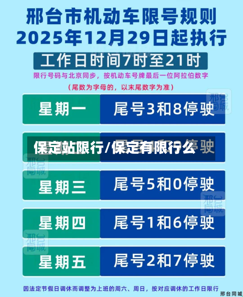 保定站限行/保定有限行么