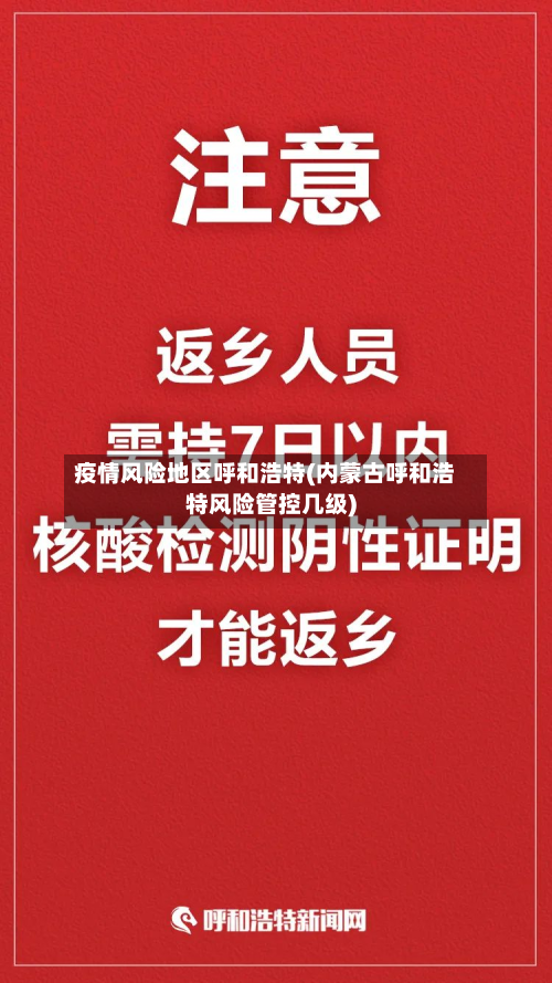 疫情风险地区呼和浩特(内蒙古呼和浩特风险管控几级)-第2张图片