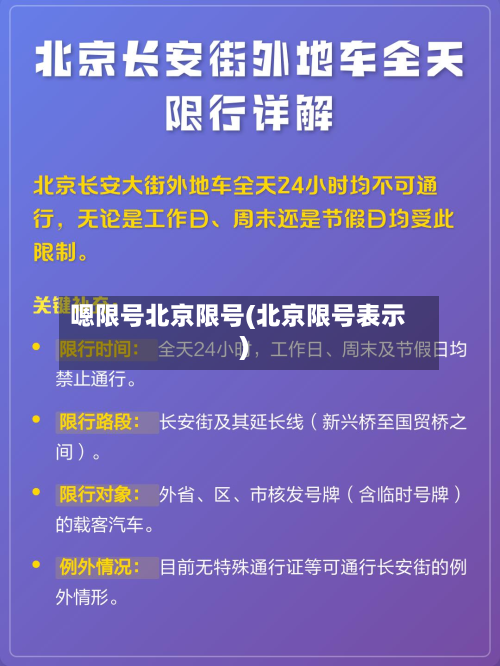嗯限号北京限号(北京限号表示)-第2张图片