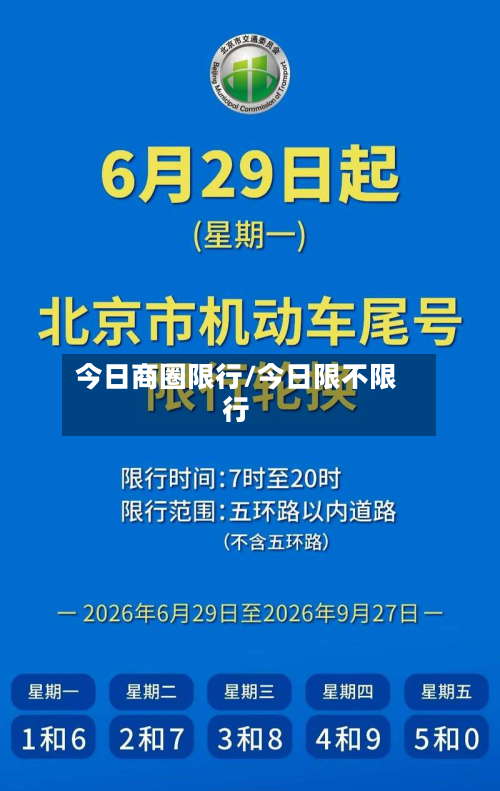今日商圈限行/今日限不限行-第2张图片